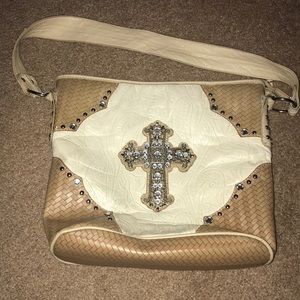 Rhinestone Cross Purse
